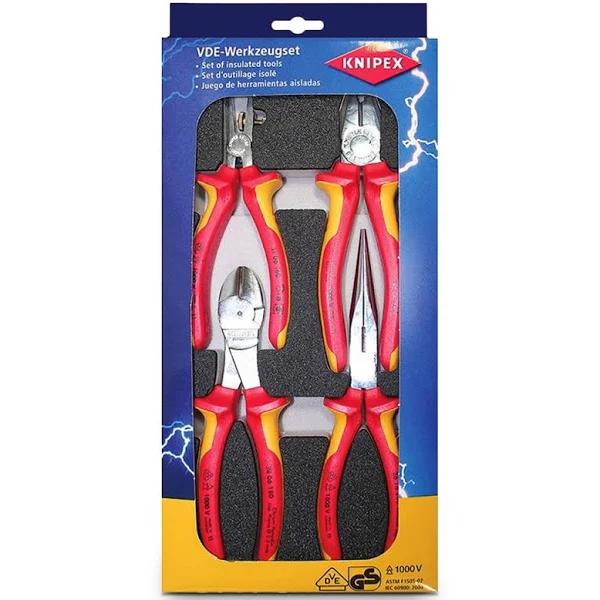 Knipex 002001V14 - Plier Set 1000V 4 Piece