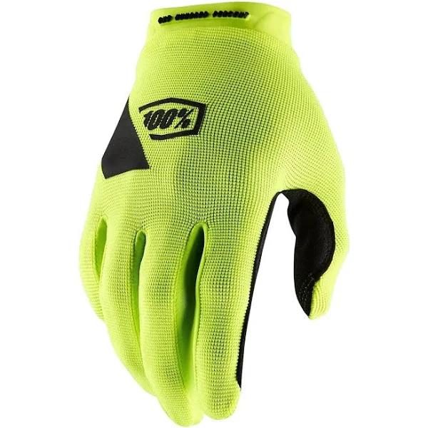 100 Percent - Ridecamp Fluo Yellow Gloves