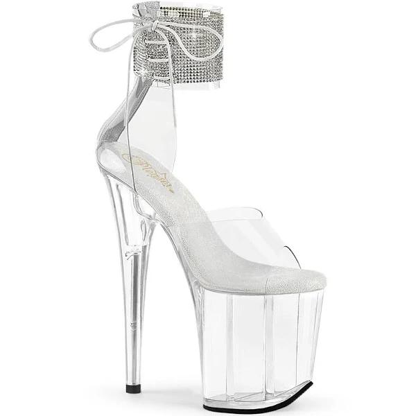 Pleaser FLAMINGO-824RS Clear/Clear Size 10