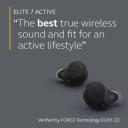 Jabra Elite 7 Active - True wireless earphones with mic - in-ear - Bluetooth - active noise cancelling - noise isolating - black