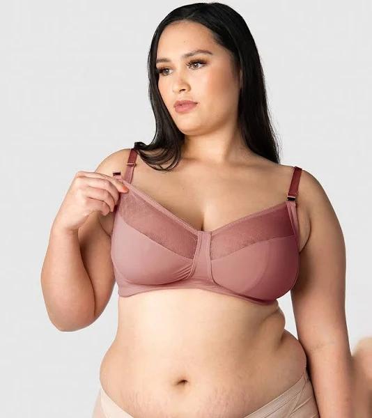 Lunar Eclipse Antique Rose Nursing Bra - Wirefree 16F