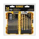 DeWalt Drill Bit Set, Titanium Nitride Coated, 14-Piece (DW1354)