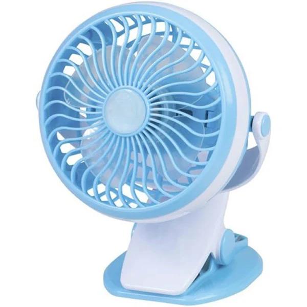 Mini Rechargeable Fan With Clamp Mount