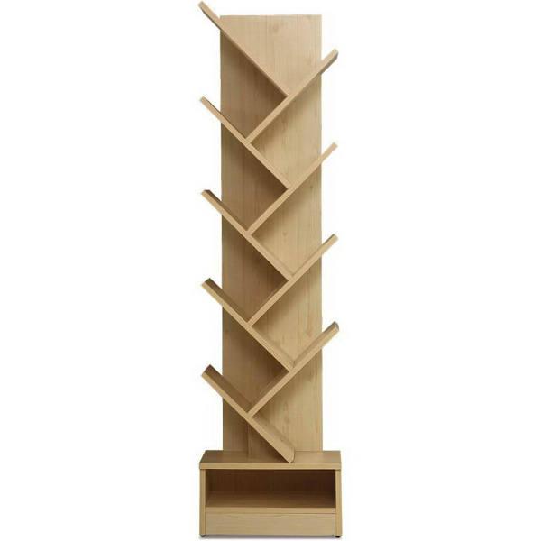 Artiss Display Shelf 9 Shelf Tree Bookshelf Book Storage Rack Bookcase Natural