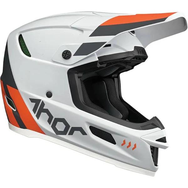 Thor 2022 Reflex Cube Grey/Orange Helmet - XS