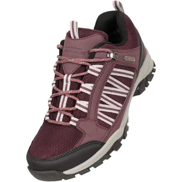 Mountain Warehouse Womens/Ladies Path Waterproof Outdoor Walking Shoes (Purple) (4 UK)