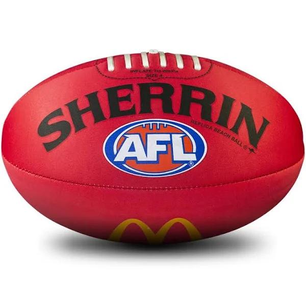 Sherrin Beach AFL Football Red | Buy Online with AfterPay & Zip