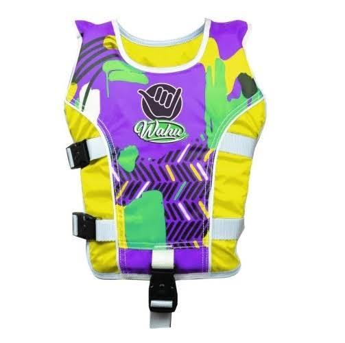 Wahu: Large Swim Vest - Yellow/Purple (30-50KG)