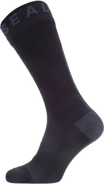 Sealskinz - Briston Waterproof All Weather Mid Length Socks With Hydrostop - Grey/Black - UK Medium