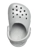 Crocs Toddler Classic Glitter Clog; Silver Glitter, C9