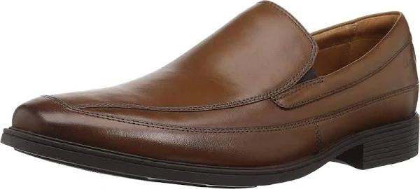 Clarks Men's Tilden Free Loafer - Dark Tan Leather