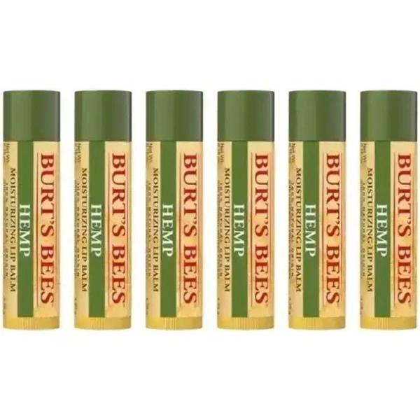 6 x Burt's Bees Hemp Lip Balm 4.25g