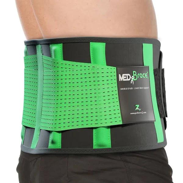 MEDiBrace Back Support Belt Back Brace for Lower Lumbar Pain Relief for Men and Women - Medical Grade Orthopaedic Waist Compression for Sciatica Nerve