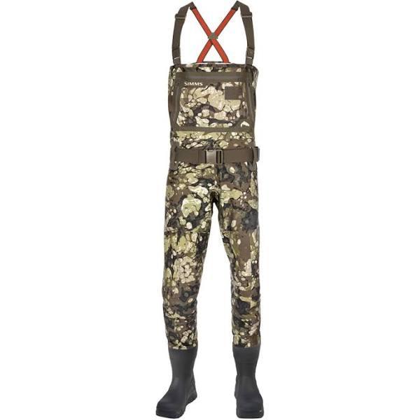 Simms G3 Guide Bootfoot Waders - Riparian Camo - 7 - S - Felt