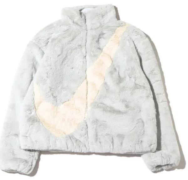 Nike Womens Oversized Swoosh Logo Jacket (Asia Sizing) Photon Dust