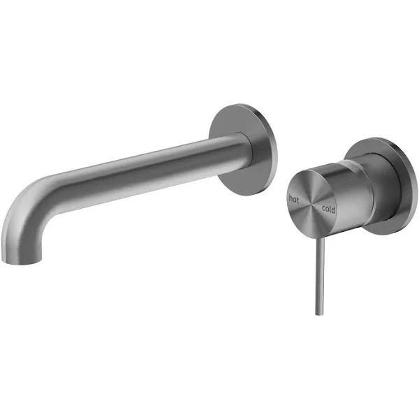 Nero Mecca Wall Basin/Bath Mixer Separate Back Plate 120mm, Gun Metal