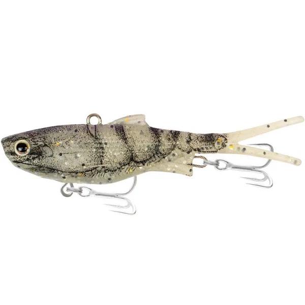 Samaki Vibelicious Fork Tail Soft Vibe Lure 85mm Pearl Prawn