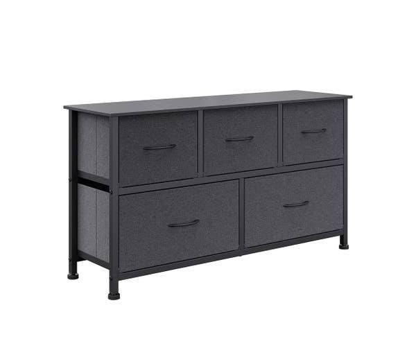 Levede Storage Cabinet Chest of 5 Drawers Dresser Lowboy Organizer TV Stand Unit