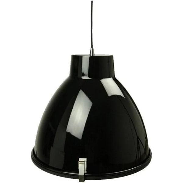 Sylvania Lighting ORIN Classic Industrial Metal With Acrylic Cover Pendant Light Lamp - Black.