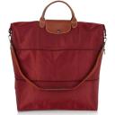 Longchamp Le Pliage Expandable Travel Duffel Nylon Weekender Paper/Gold