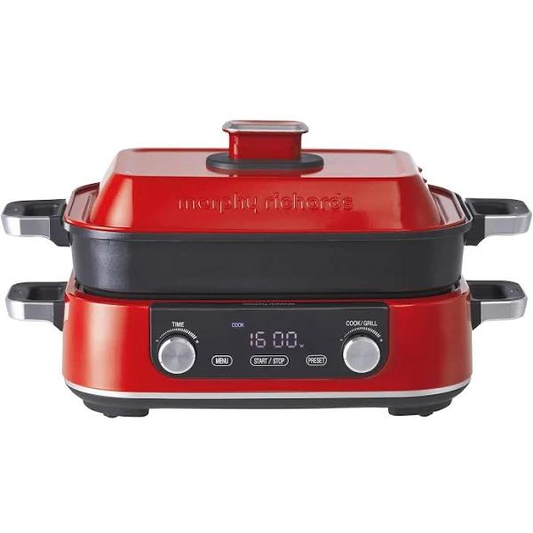 Morphy Richards Digital Multifunction Cooking Pot - Red