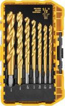 DeWalt DW1361 Titanium Pilot Point Drill Bit Set, 21-Piece