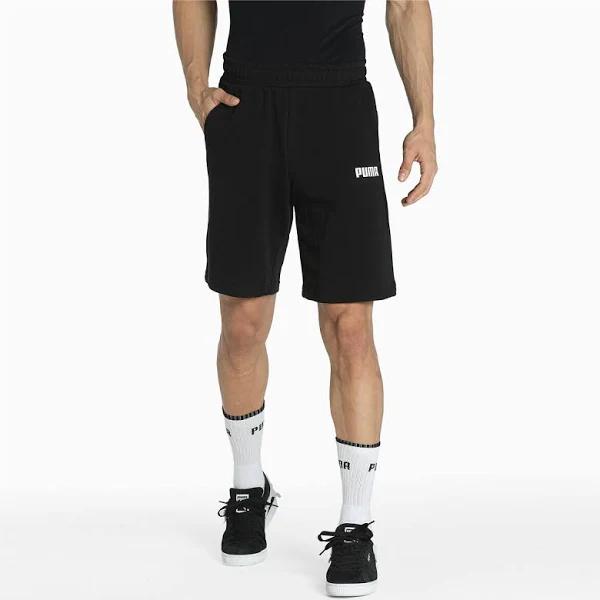 Essentials Sweat Shorts Men in Black, Size 2XL, Cotton by Puma