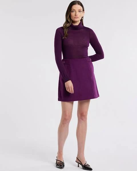 Review Adele Roll Neck Jumper in Purple 18