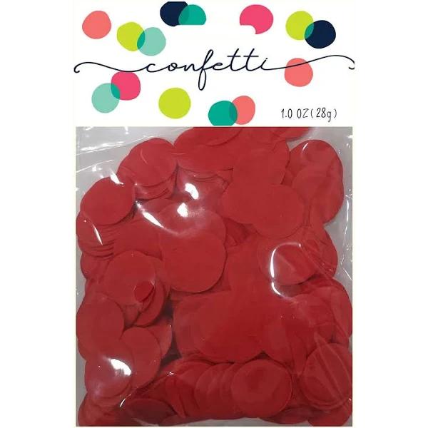 Confetti Circles Red 2cm Tissue Paper 28g