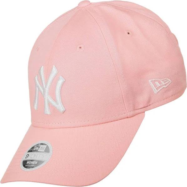 New Era Pink Satin Los Angeles Dodgers Logo Baseball Cap