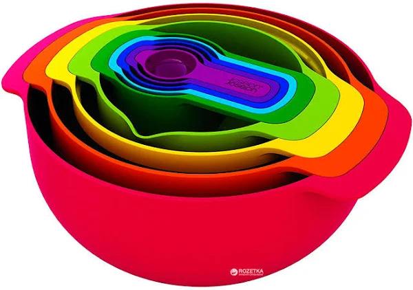 Joseph Joseph Nest 9 Plus Bowl Set - Red