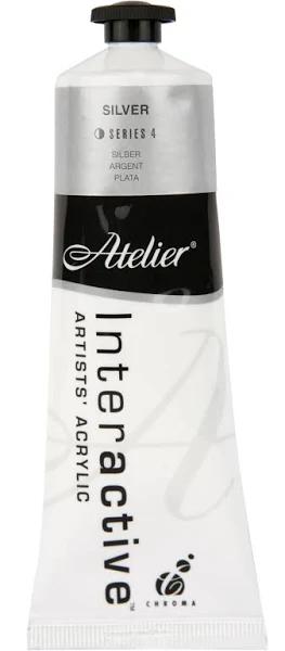 Atelier Interactive Acrylic Paint 80ml S4 - Silver