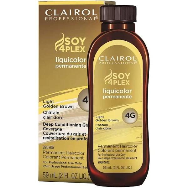 Clairol Soy4Plex Liquicolor Permanent Hair Color 2 oz 4G Light Golden Brown