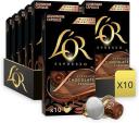 L'Or Espresso Chocolate Coffee - 100 Aluminium Capsules Compatible With Nespresso Machines (10x10 Pods Pack)