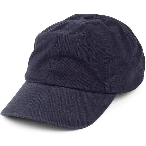 Washed Cotton Baseball Cap - Navy