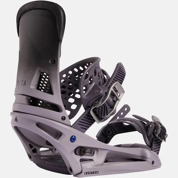 Burton Men's Malavita Est Snowboard Bindings 2023 - Gray Fade | Snowboard Bindings