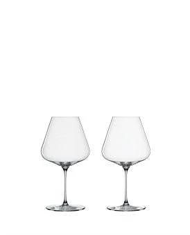 David Jones Spiegelau Definition Burgundy Glass - Set of 2 in Clear