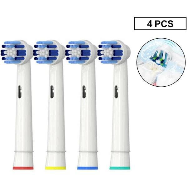 4pcs Precision Clean Oral B Compatible Electric Toothbrush Replacement Brush Heads - AfterPay & zipPay Available