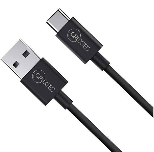 Cruxtec ATC-3A-1MBK 1m USB-A to USB-C Cable For Syncing & Charging