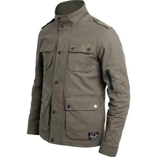 John Doe Explorer Motorcycle Textile Jacket, Green, Size XL