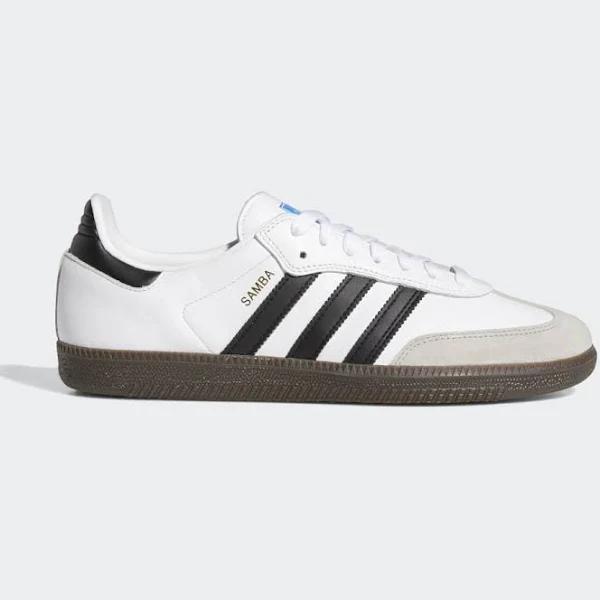 Adidas Samba ADV White / Black Shoes - Size 4 - White/Black