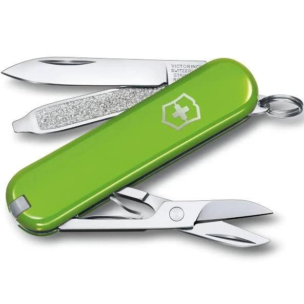 Victorinox Classic SD Swiss Army Knife - Original Keyring Size Pocket Knife Smashed Avocado