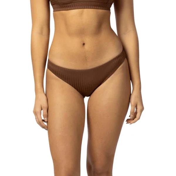 Rip Curl Premium Surf Cheeky Bikini Bottom Brown S Woman