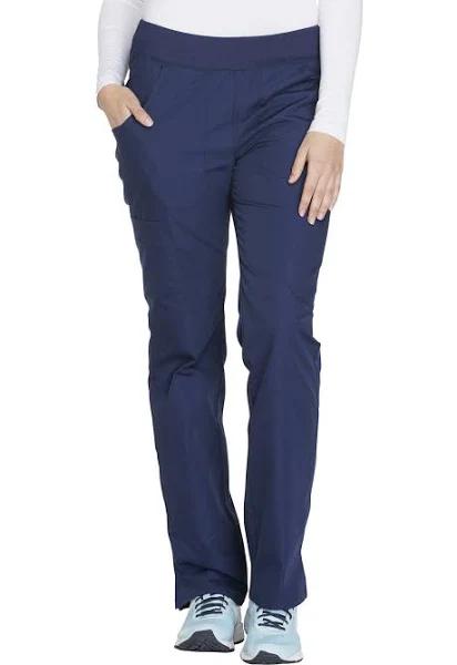 Cherokee Ww210 Mid Rise Straight Leg Pull-On Cargo Pant - Navy, L