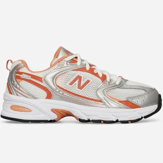 New Balance 530 Trainers in White and Orange