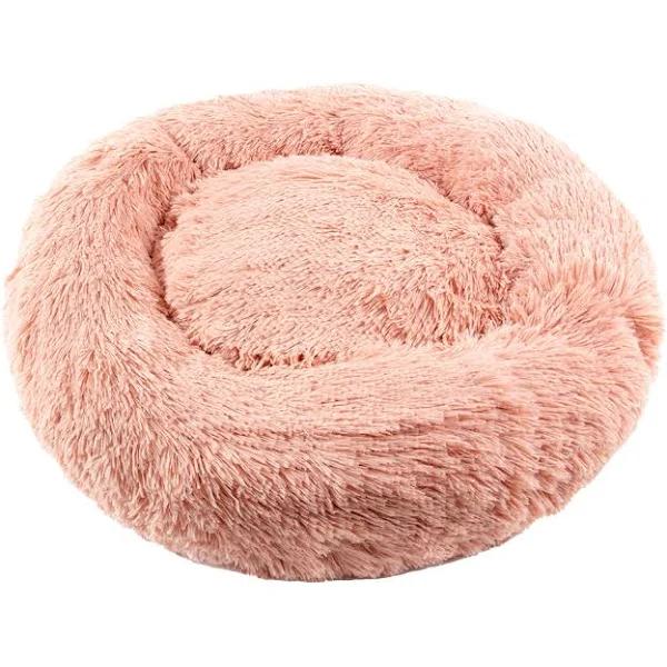 Furbulous Calming Dog or Cat Bed in Pink - XXLarge - 100cm Diameter