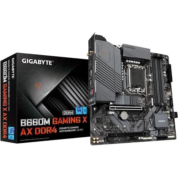 Gigabyte B660M Gaming x AX DDR4 LGA 1700 Micro-ATX Motherboard