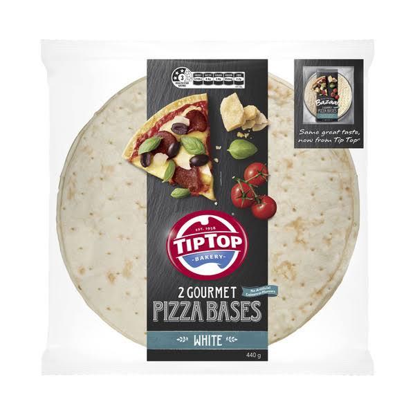 Tip Top White Gourmet Pizza Base 2 Pack