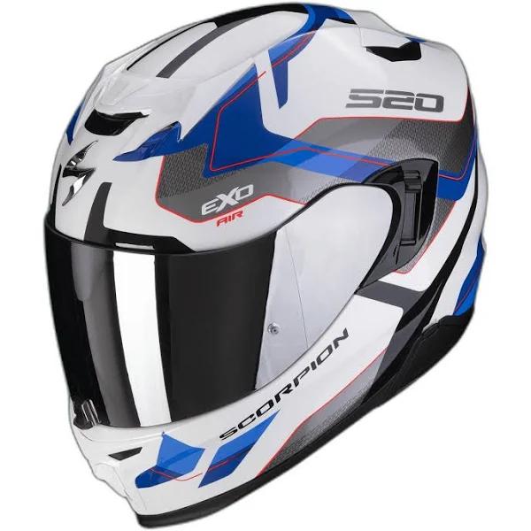 Scorpion EXO-520 Evo Air Elan Helmet, white-blue, Size XS