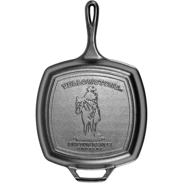 Lodge Yellowstone Cast Iron Cowboy Grill Pan 26cm